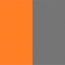 dunkelgrau und orange 
