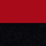 black, red