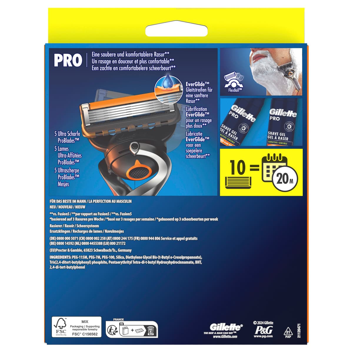 Produktbild Gillette PROGLIDE Rasierer Flexball  3 von 9