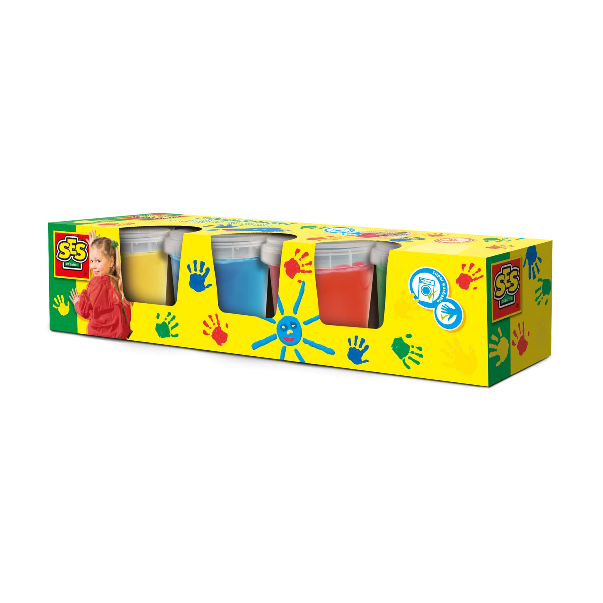 SES Creative - Fingerfarbe 4 Farben je 150ml