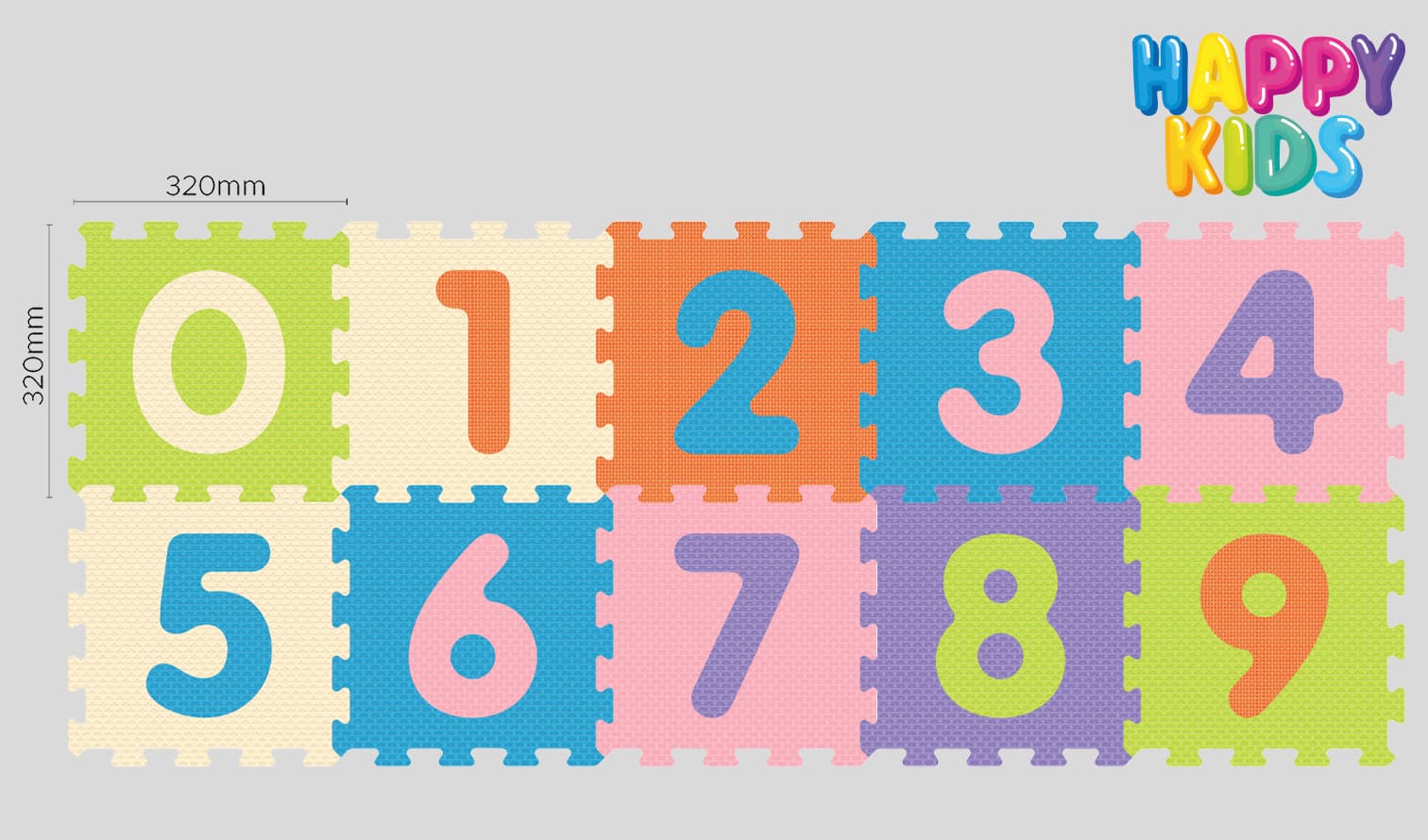 Puzzlematten-Set "Zahlen" (0-9)