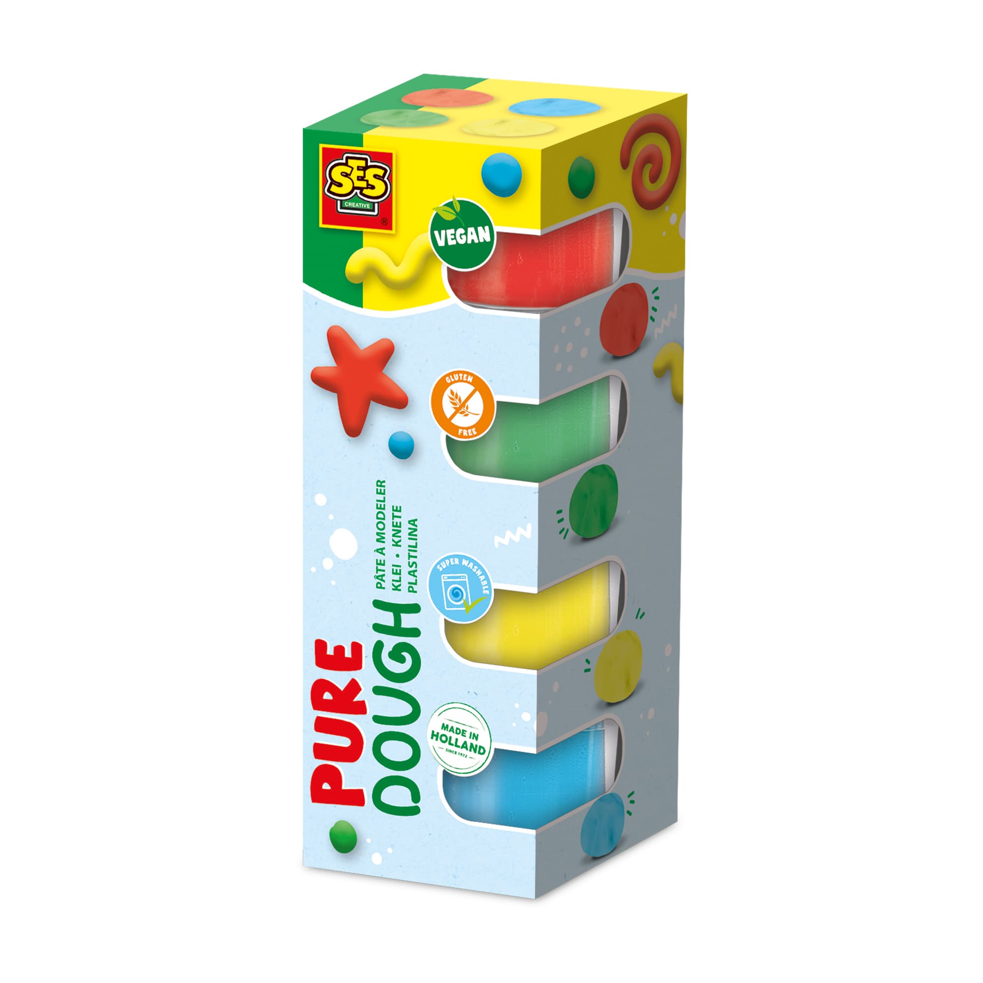 SES Creative - Feel good Knete - Pure (4x90gr)