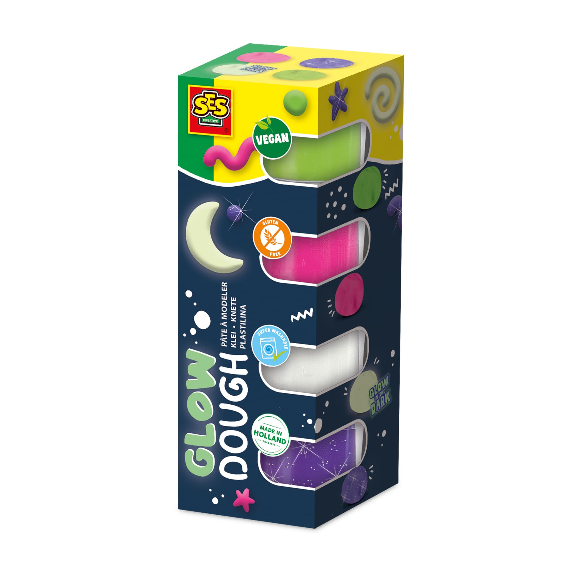 SES Creative - Feel good Knete - Glow (4x90gr)