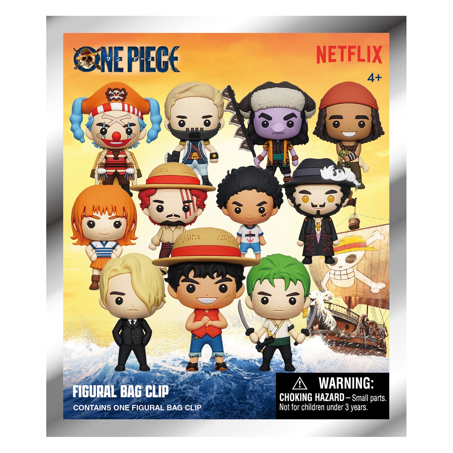 One Piece Netflix Series 1 - 3D Taschenanhänger. Sammelfigur im Blindbag – sortiert – eine Packung enthält eine zufällige Figur.
