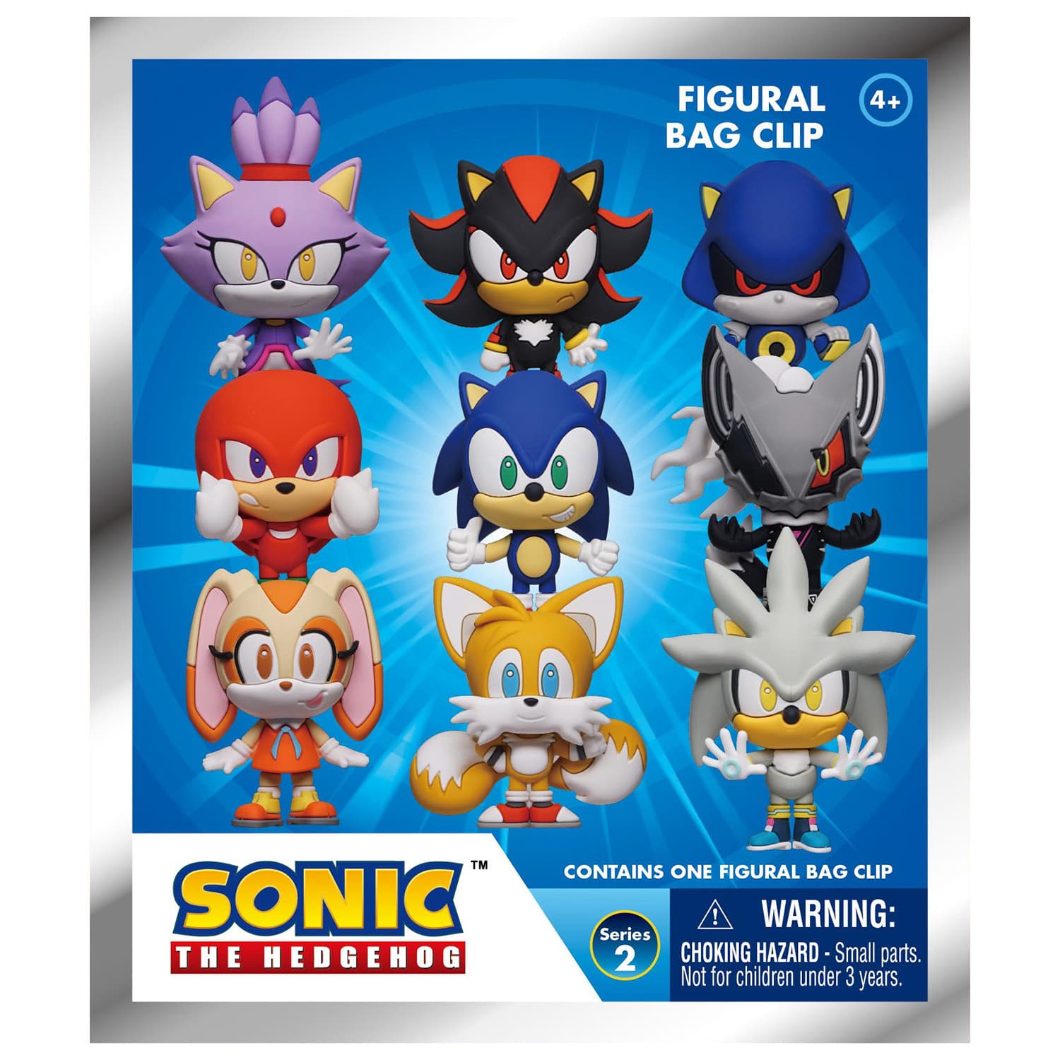 Sonic - The Hedgehog 3D Foam Bag Clip / Taschenanhänger Series 2. Sammelfigur im Blindbag – sortiert 
