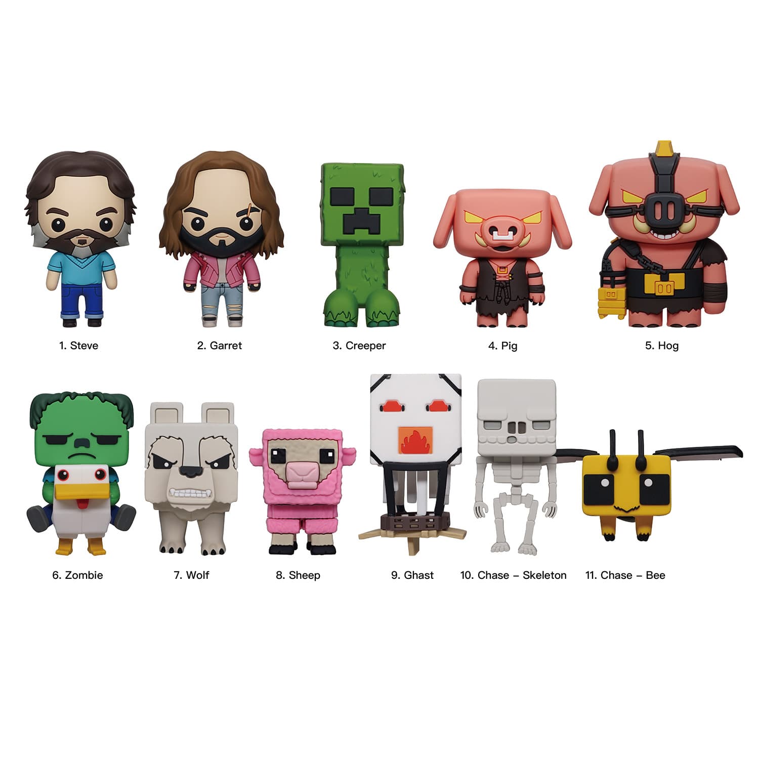 Produktbild Monogram Minecraft Movie 3D Foam Bag Clip / Taschenanhänger, Series 1. -Sammelfigur in Blindpack - sortiert 3 von 3