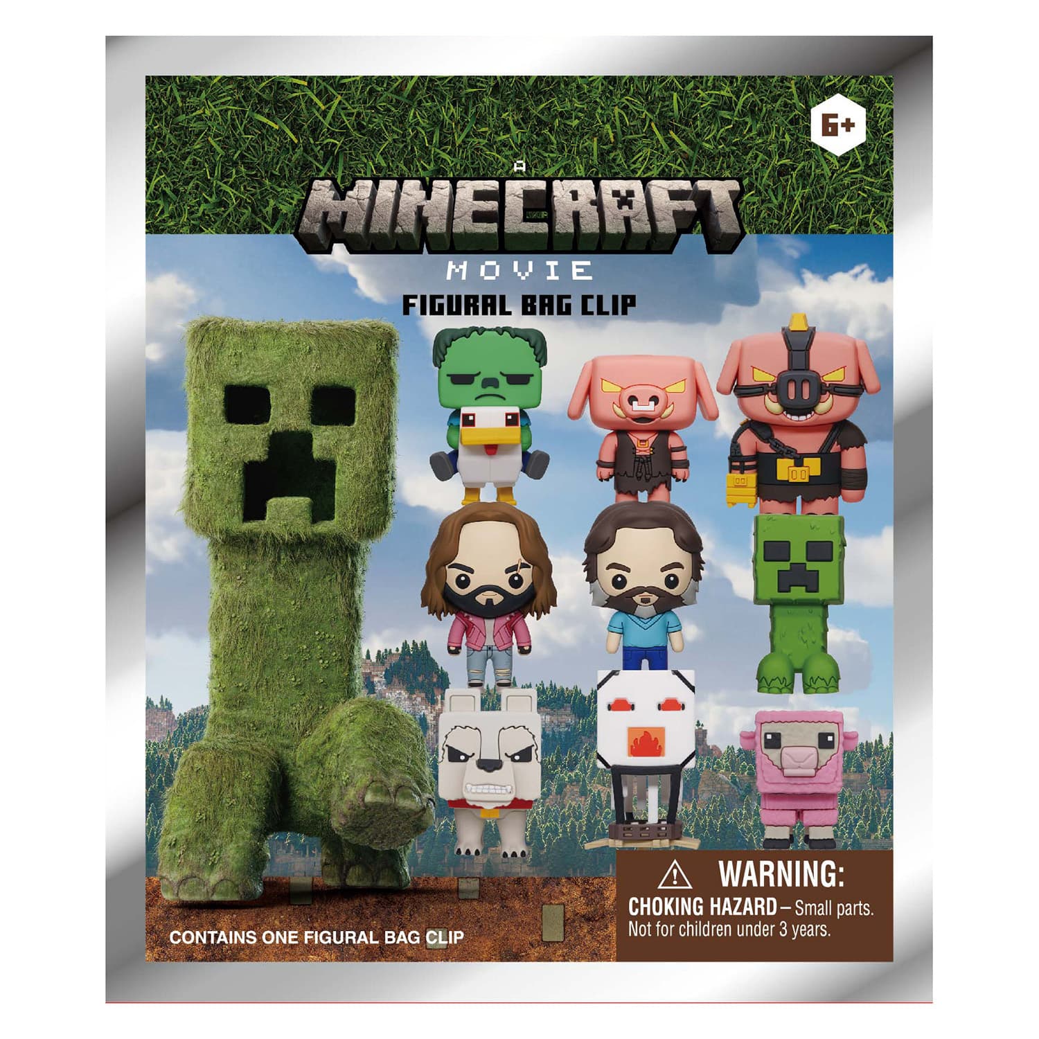 Monogram Minecraft Movie 3D Foam Bag Clip / Taschenanhänger, Series 1. -Sammelfigur in Blindpack - sortiert