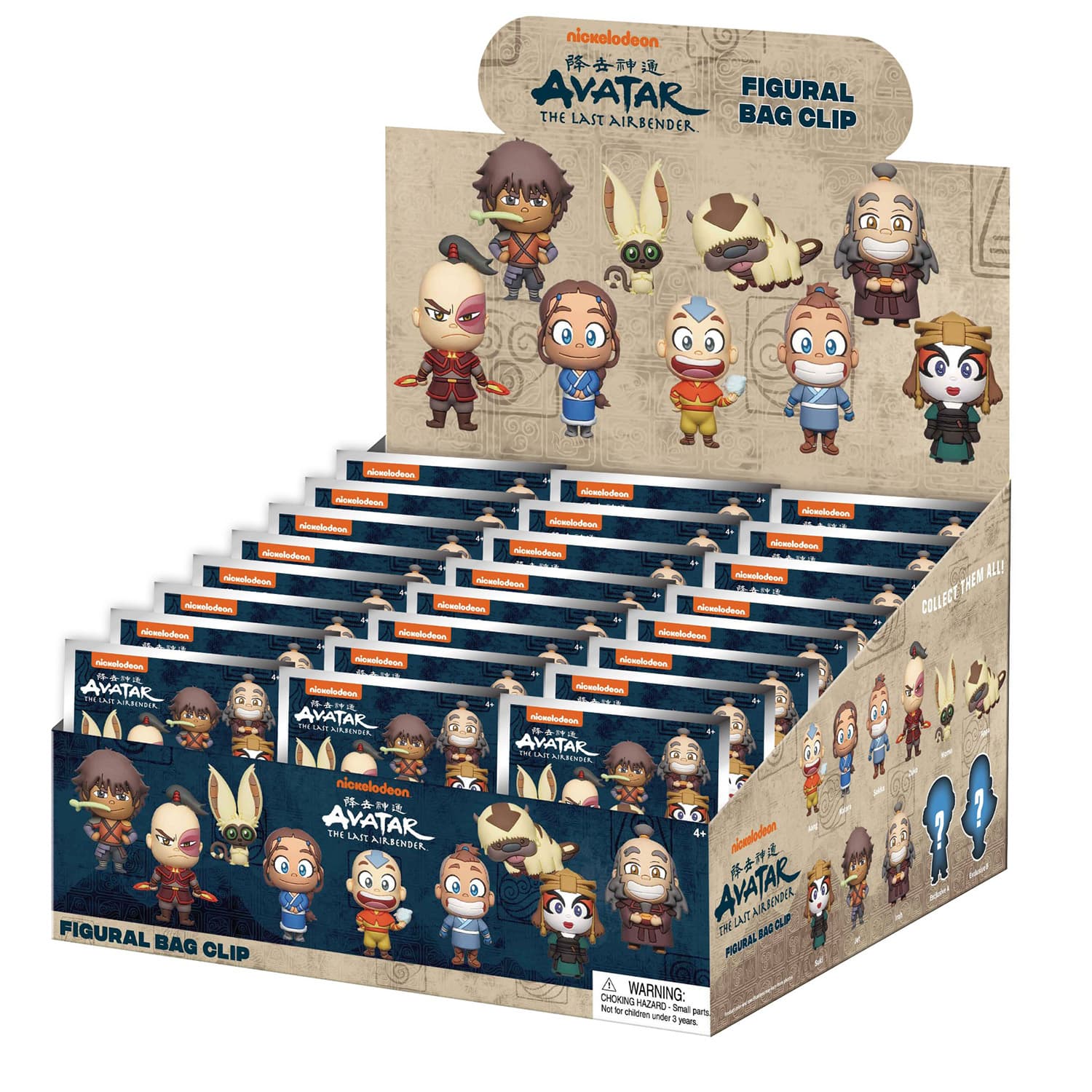 Produktbild Monogram Avatar The Last Airbender 3D Foam Bag Clip / Taschenanhänger Series 1. Sammelfigur im Blindbag – sortiert 2 von 2