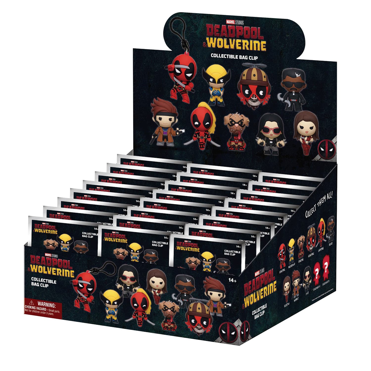 Produktbild Monogram Deadpool & Wolverine Movie 3D Foam Bag Clip / Taschenanhänger. Sammelfigur im Blindbag – sortiert 2 von 2