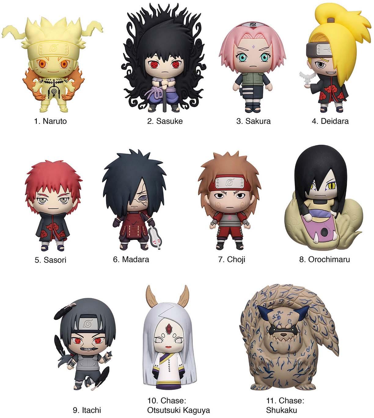 Produktbild Naruto Anhänger Serie 6 Monogram Taschenclip - sortiert  3 von 3