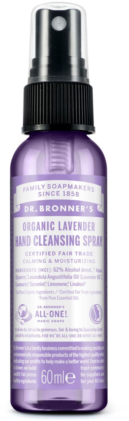 DR. BRONNER'S natürliches Handreinigungsspray Lavendel