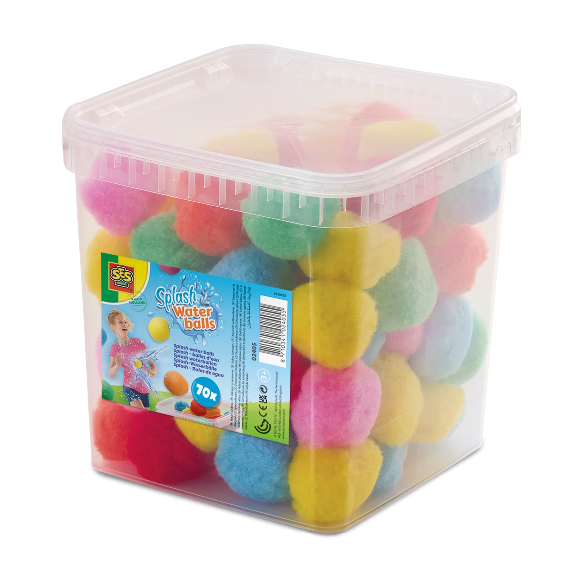 SES Creative - Splash-Wasserbälle (Eimer mit 70 St.)