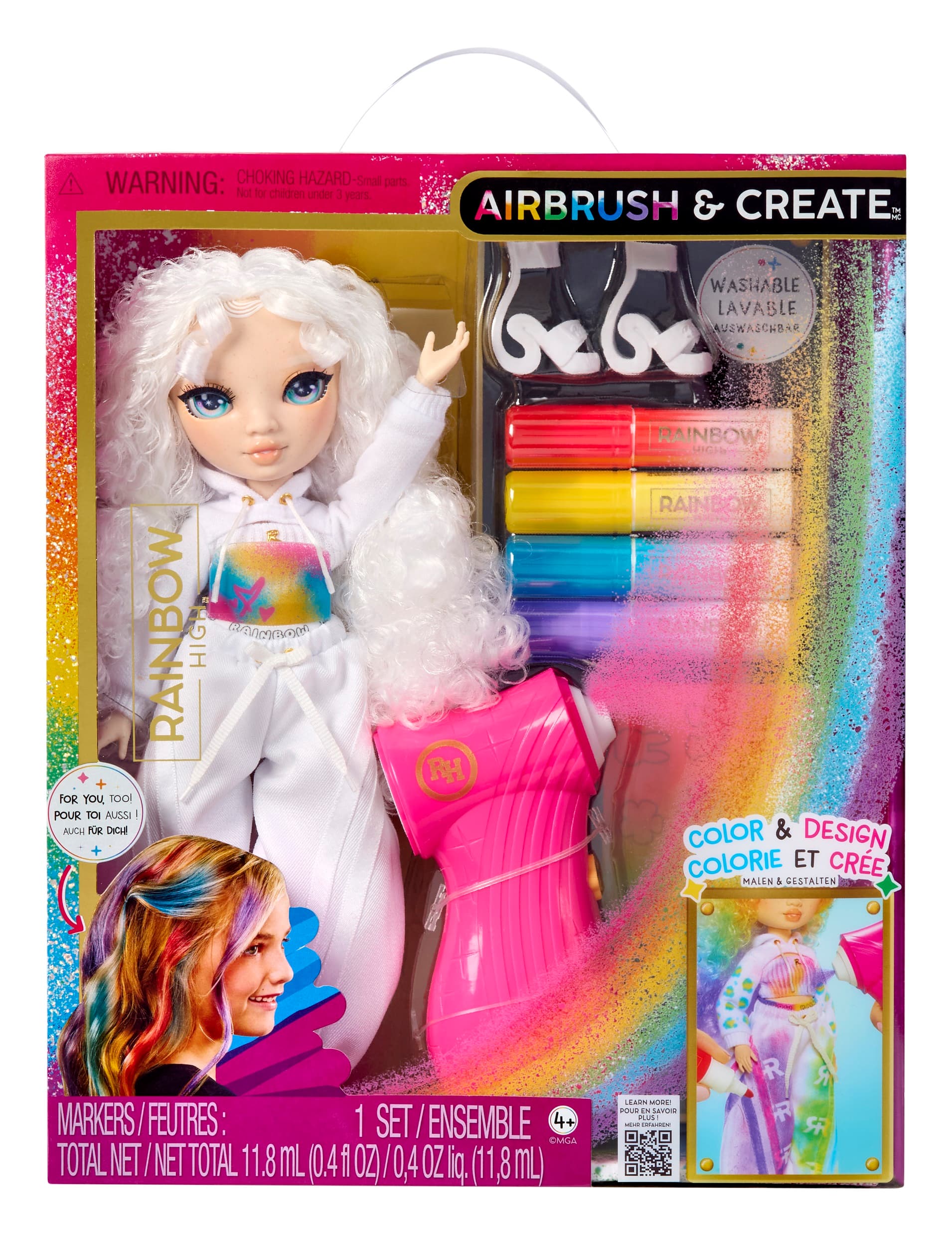 Produktbild Rainbow High Airbrush & Create Modepuppe - Grüne Augen  6 von 8