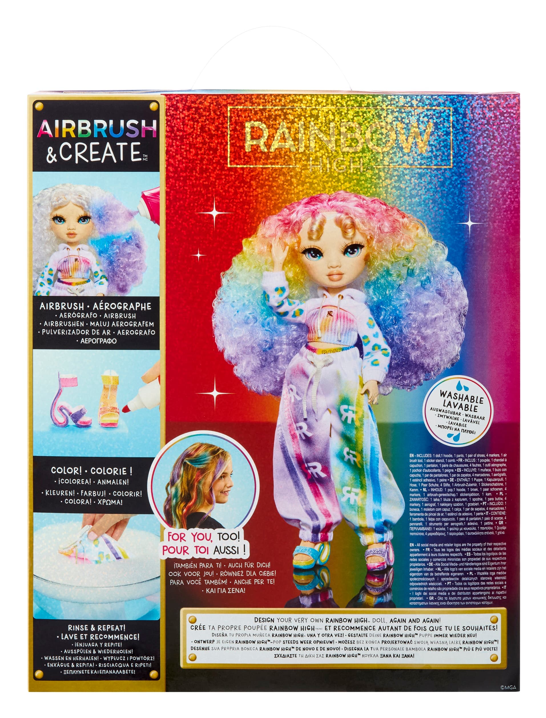 Produktbild Rainbow High Airbrush & Create Modepuppe - Grüne Augen  8 von 8