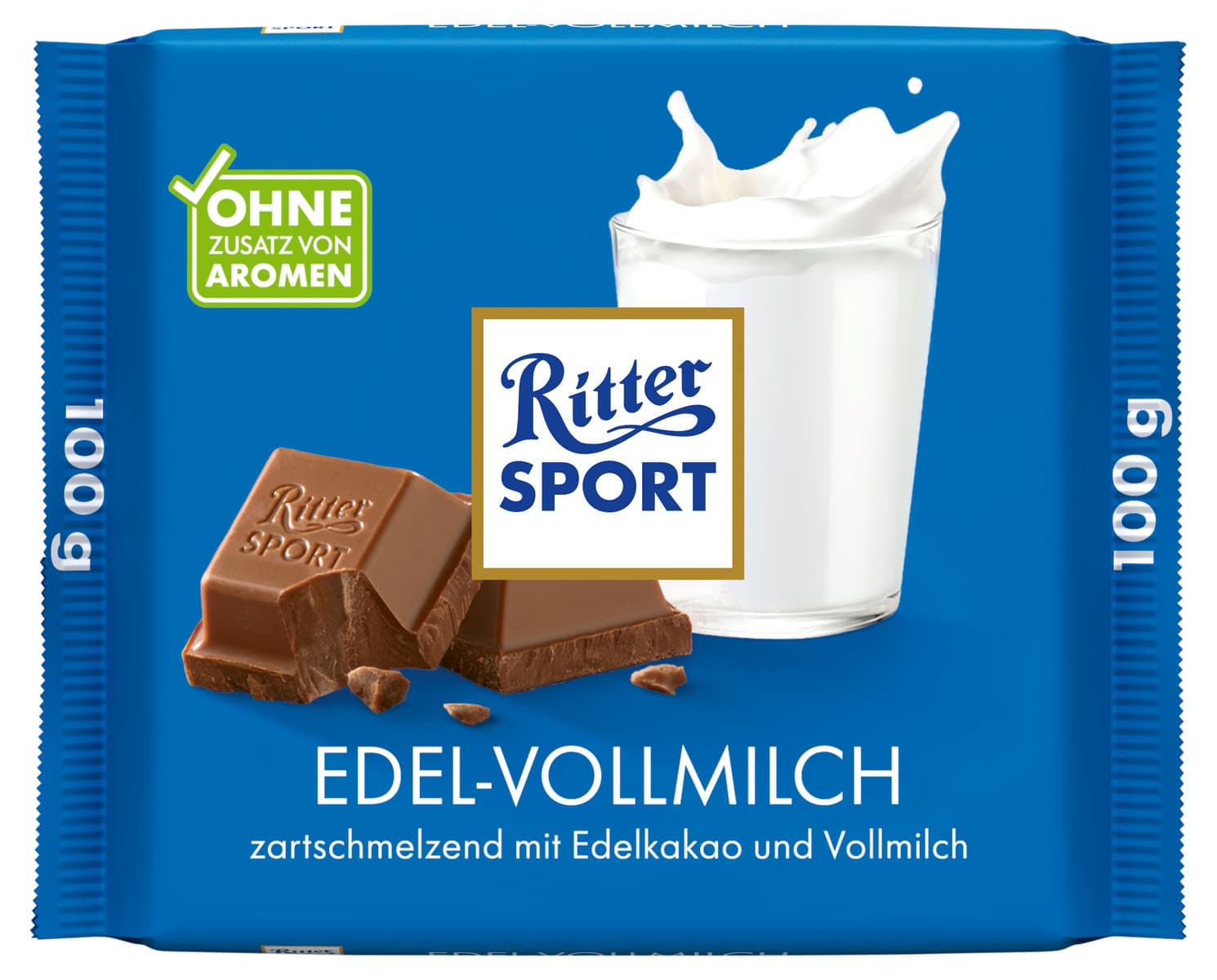 Ritter Sport 100G Edel-Vollmilch Tafel