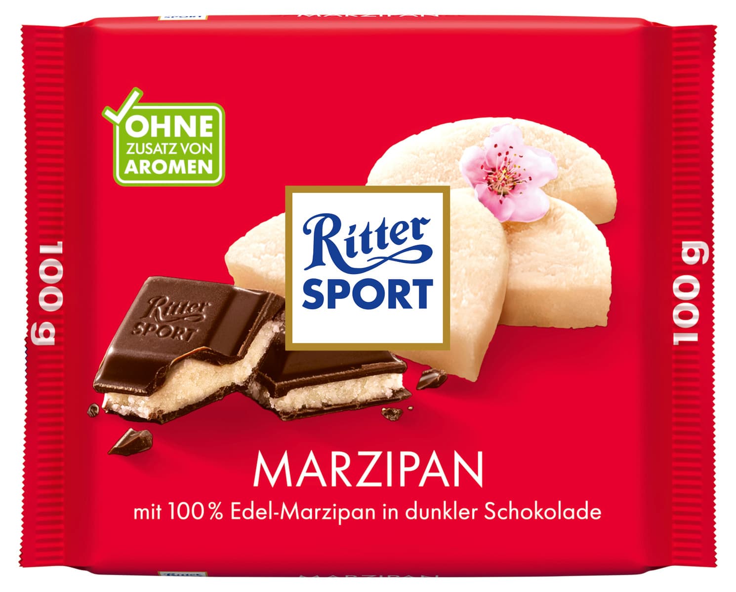 Barra de mazapán Ritter Sport de 100 g