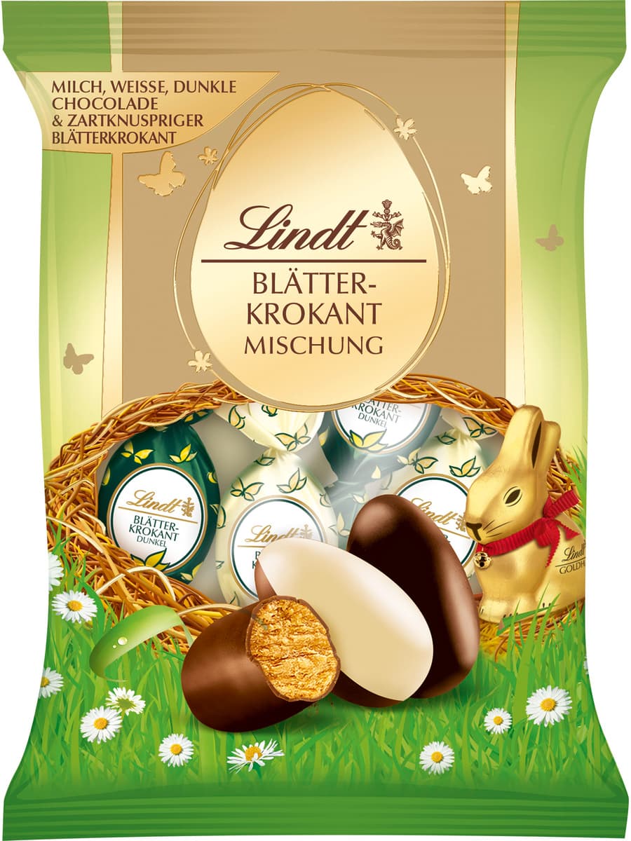 Lindt Blätterkrokant-Eier Mischung