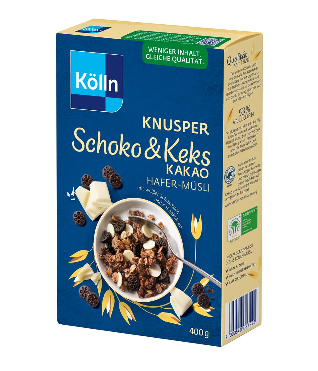 Kölln Knusper Schoko & Keks Kakao Hafer-Müsli