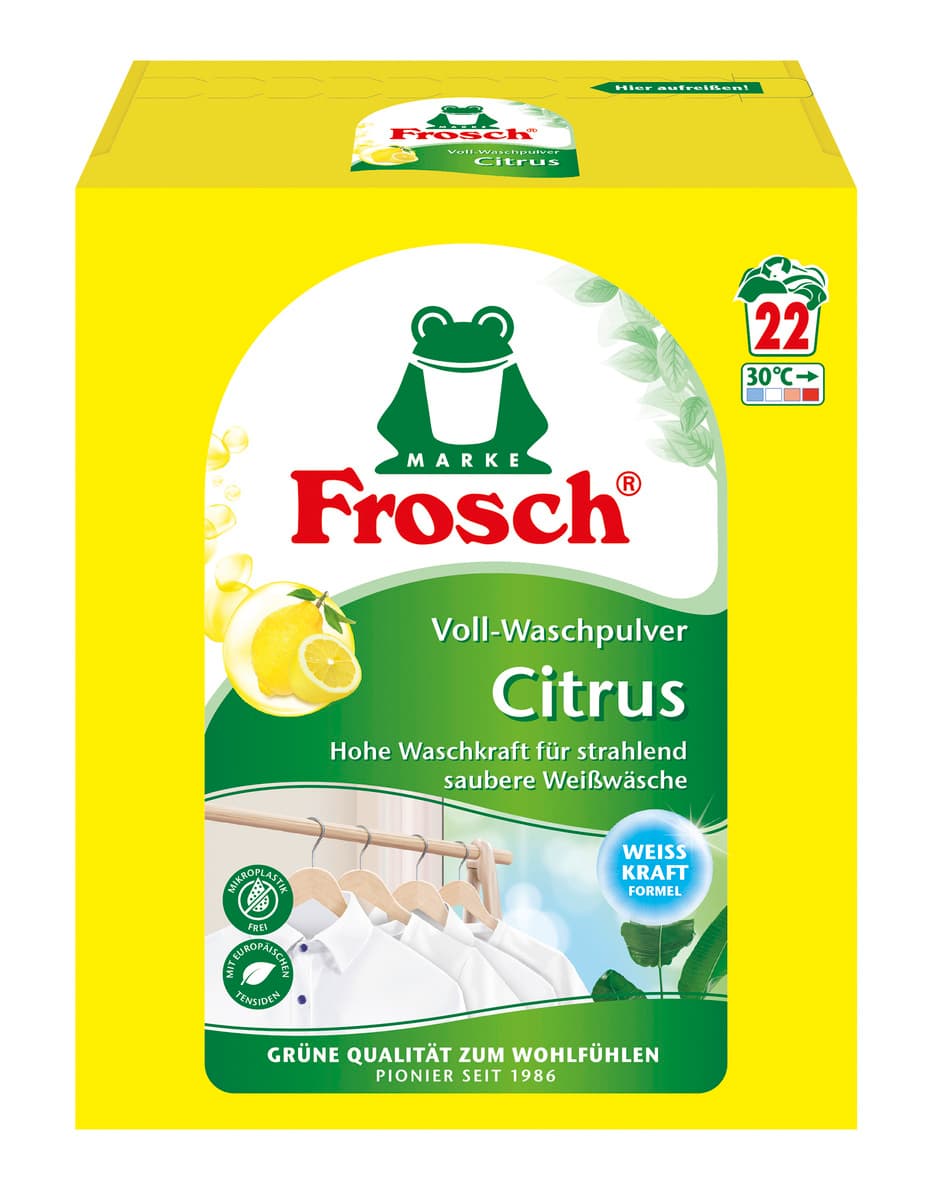 Frosch Vollwaschmittel Citrus Voll-Waschpulver 