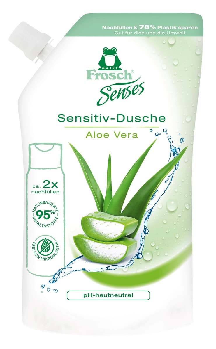 Frosch Senses Sensitiv-Dusche Aloe Vera Nachfüllbeutel