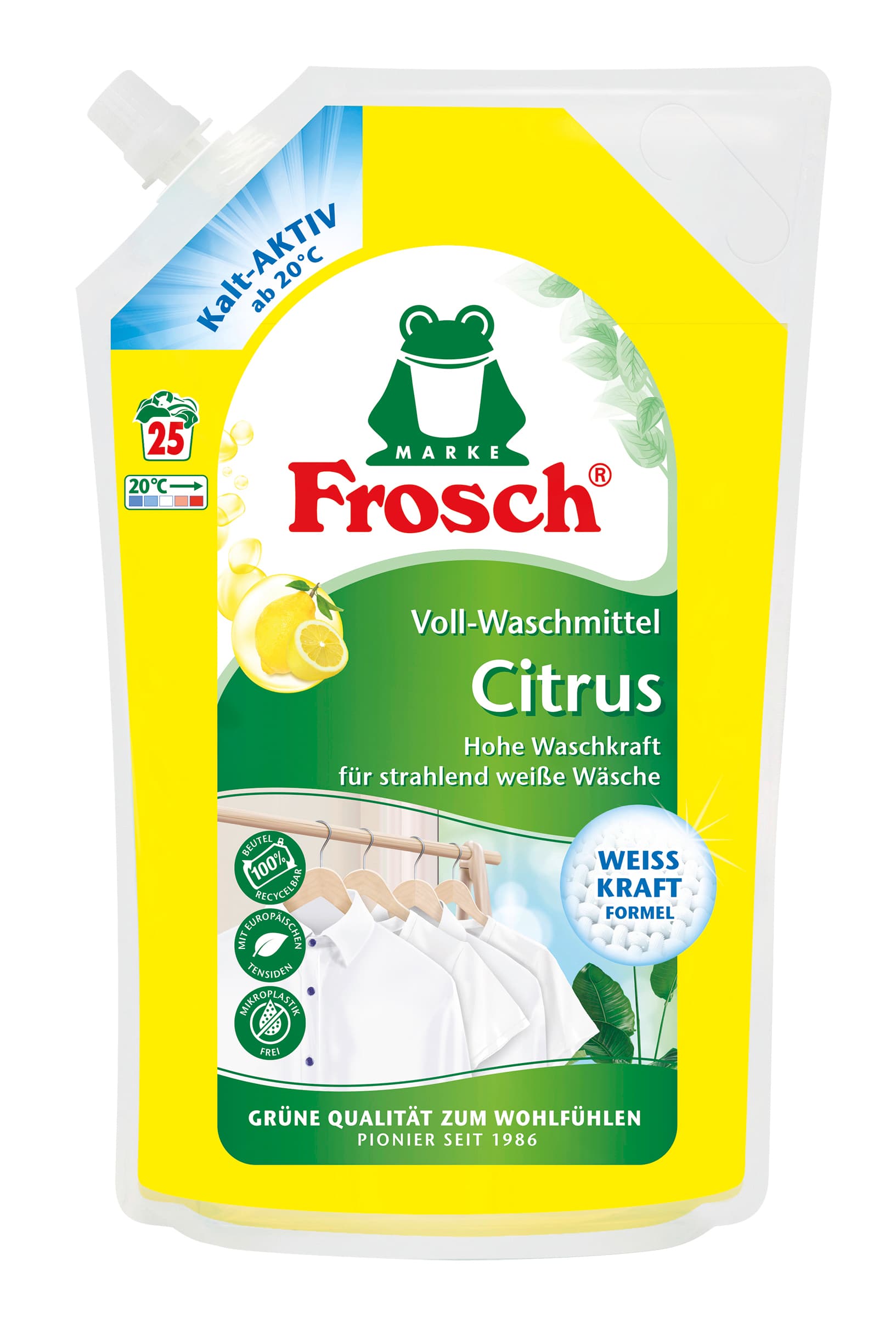 Frosch Voll-Waschmittel Citrus