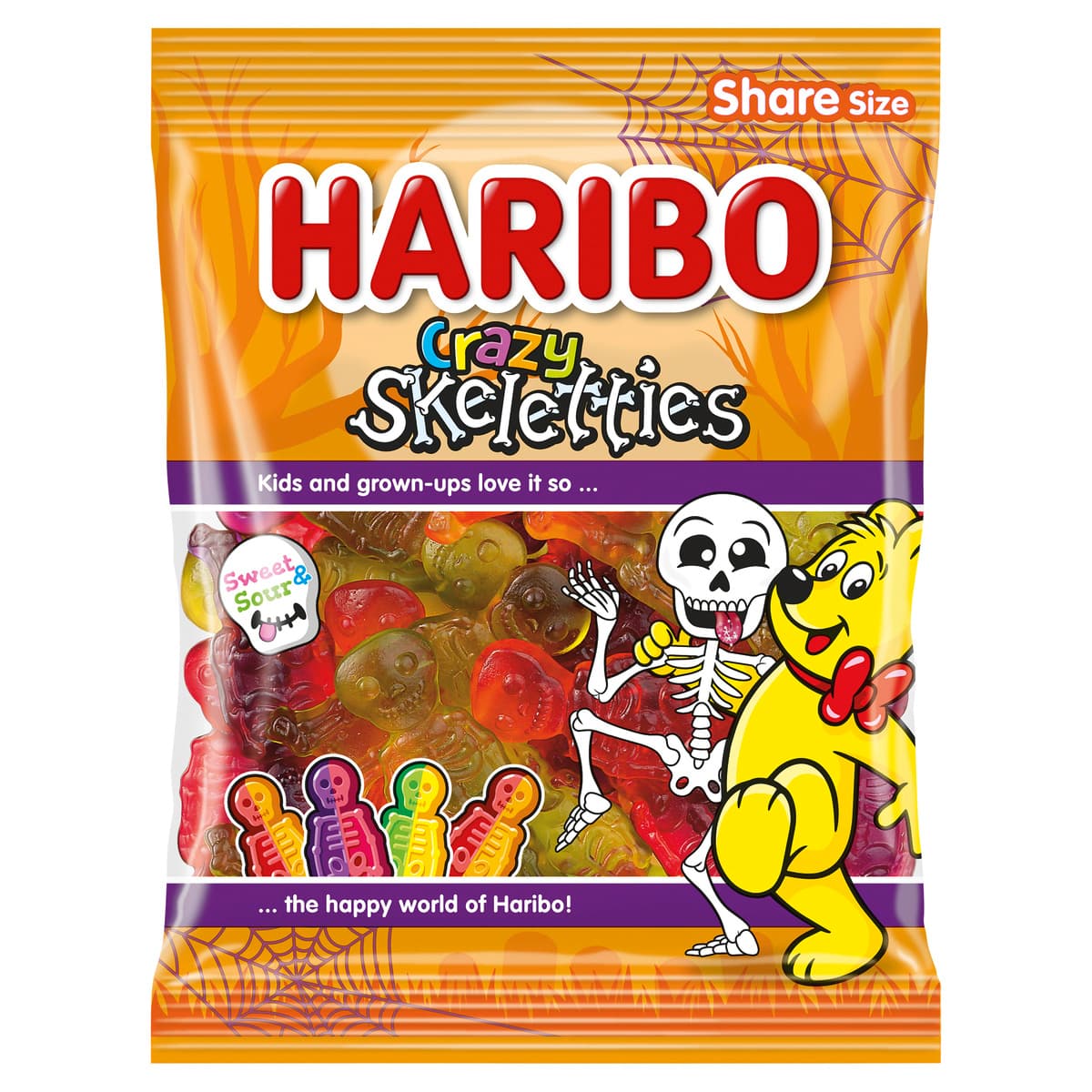 Haribo Fruchtgummi Crazy Skeletties