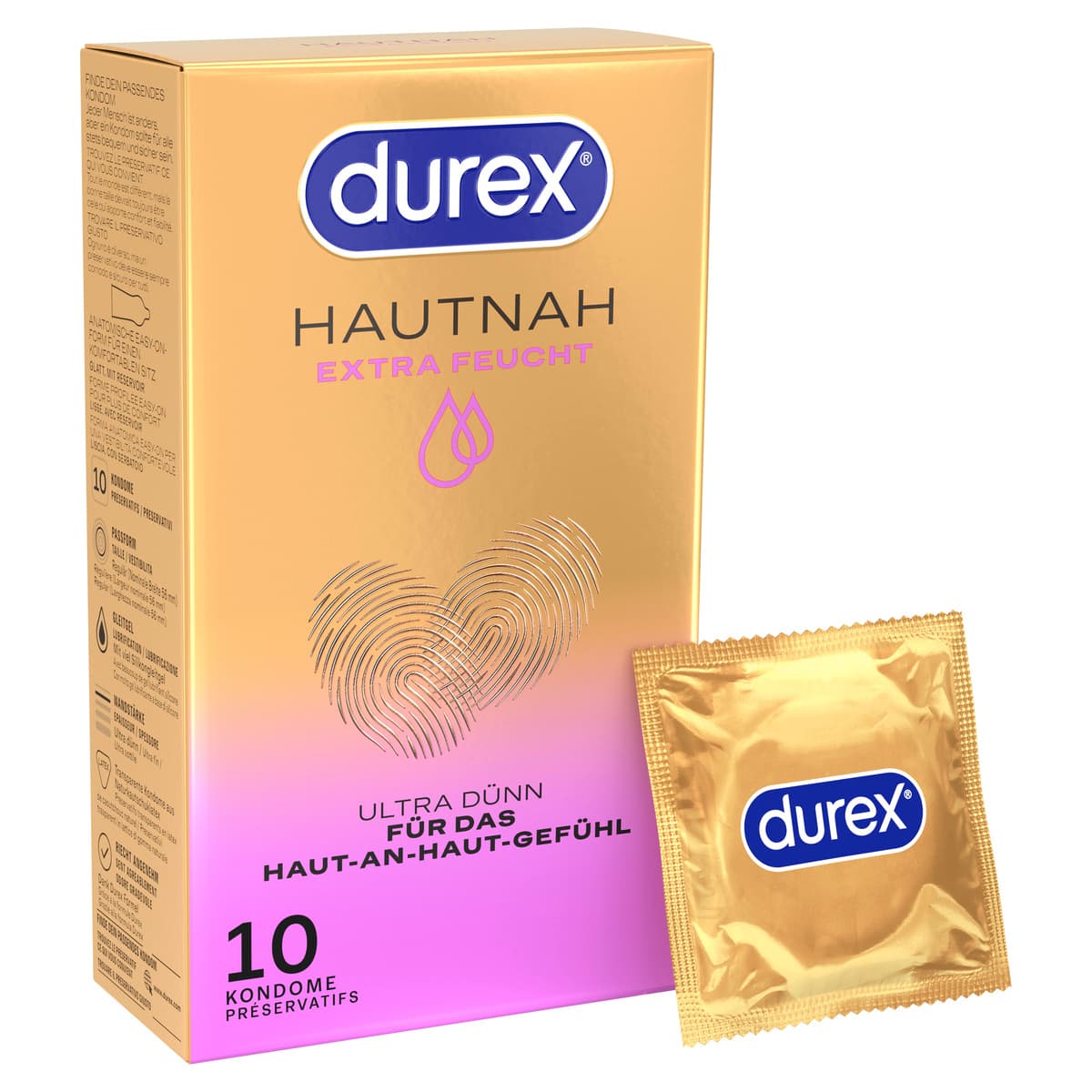 Produktbild Durex Kondome Hautnah Extra Feucht 2 von 12
