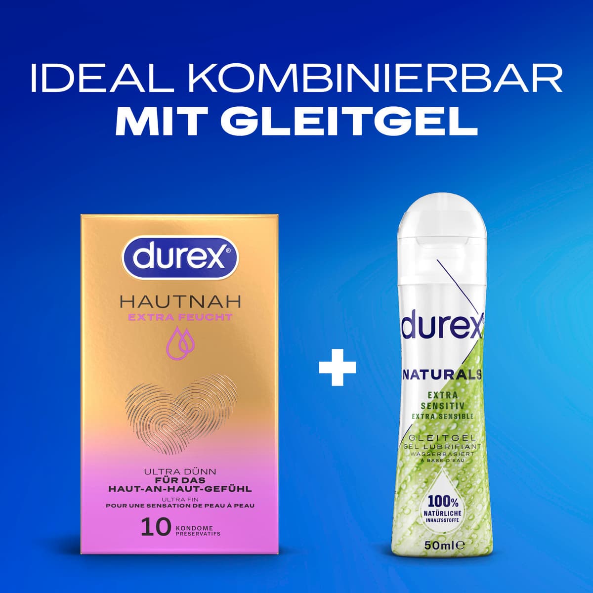 Produktbild Durex Kondome Hautnah Extra Feucht 10 von 12