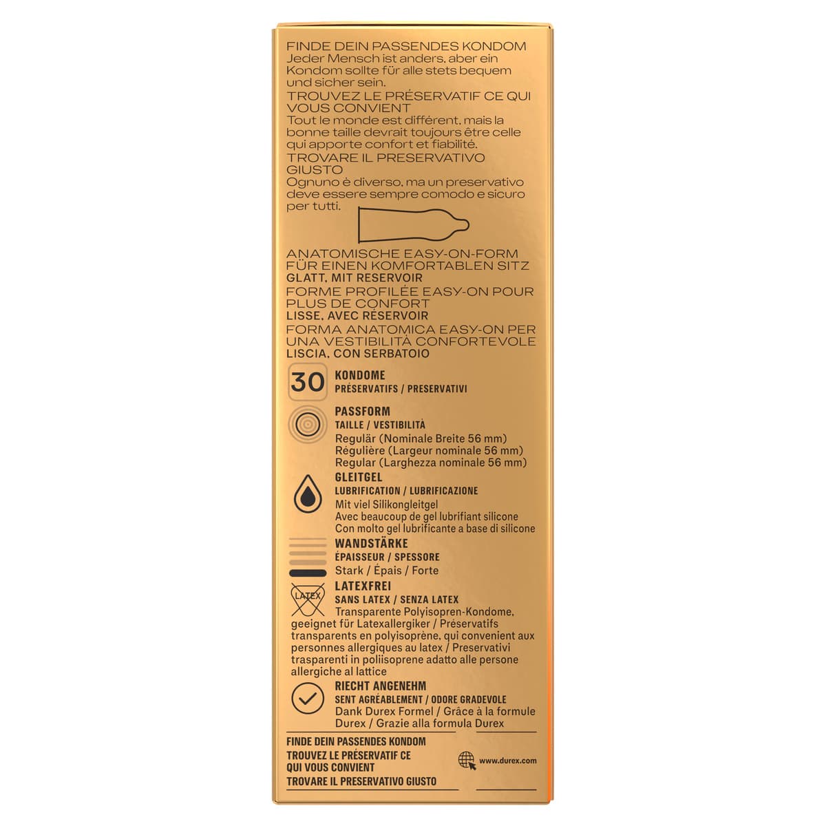 Produktbild Durex Kondome Hautnah Latexfrei  4 von 12