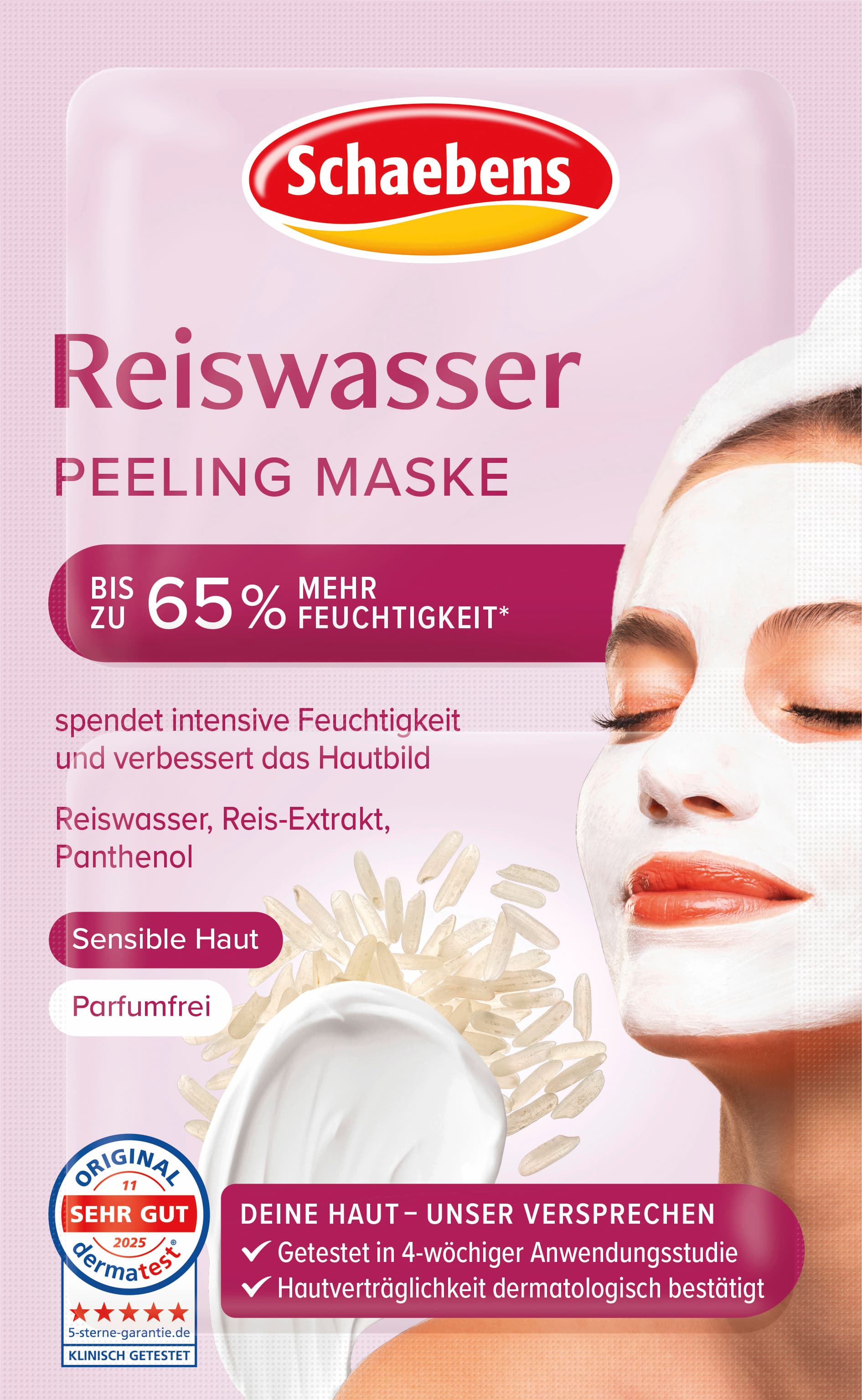 Schaebens Reiswasser Peeling Maske