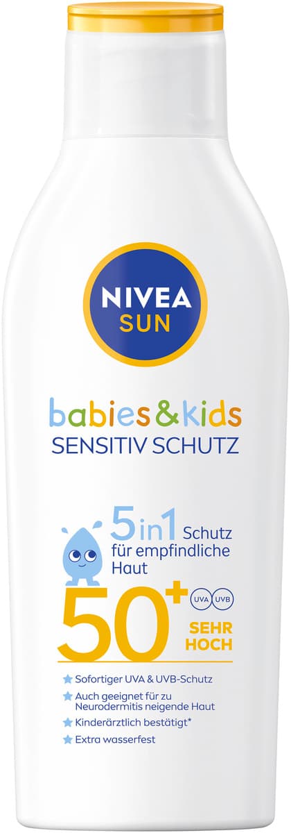 NIVEA SUN Kids sensitiv Schutz & Pflege 50+ Sonnenmilch