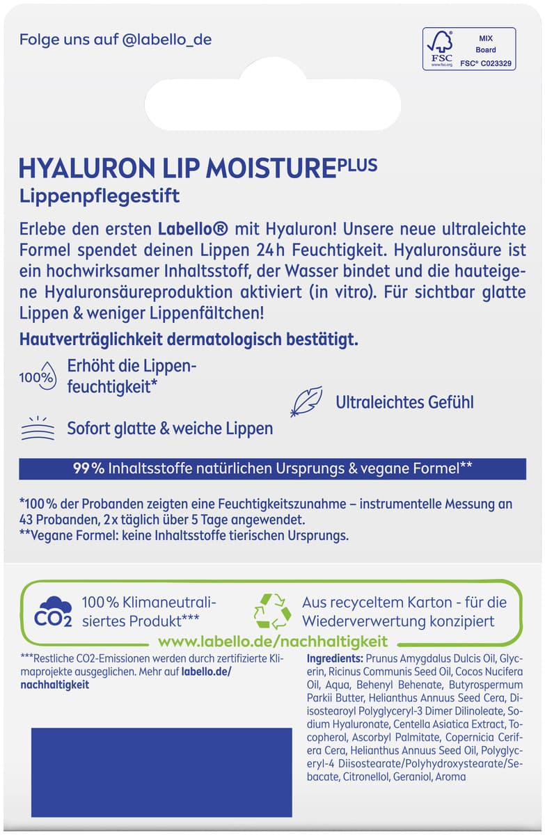 Produktbild Labello Lippenpflege Hyaluron Lip Moisture Plus  3 von 7