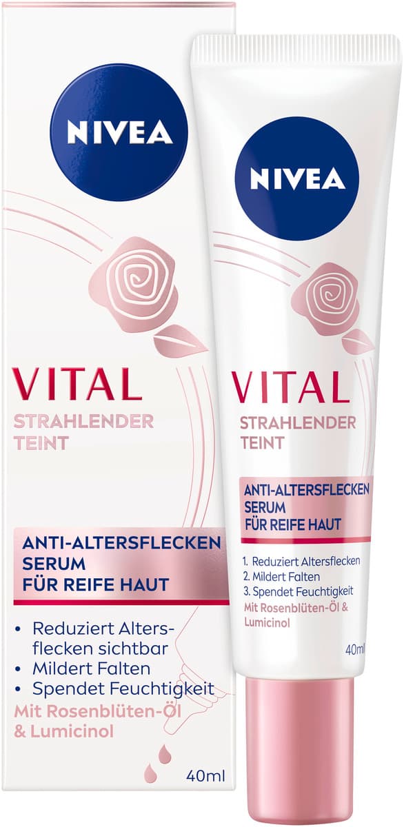 NIVEA VITAL Strahlender Teint 3in1 Beauty Serum für Reife Haut