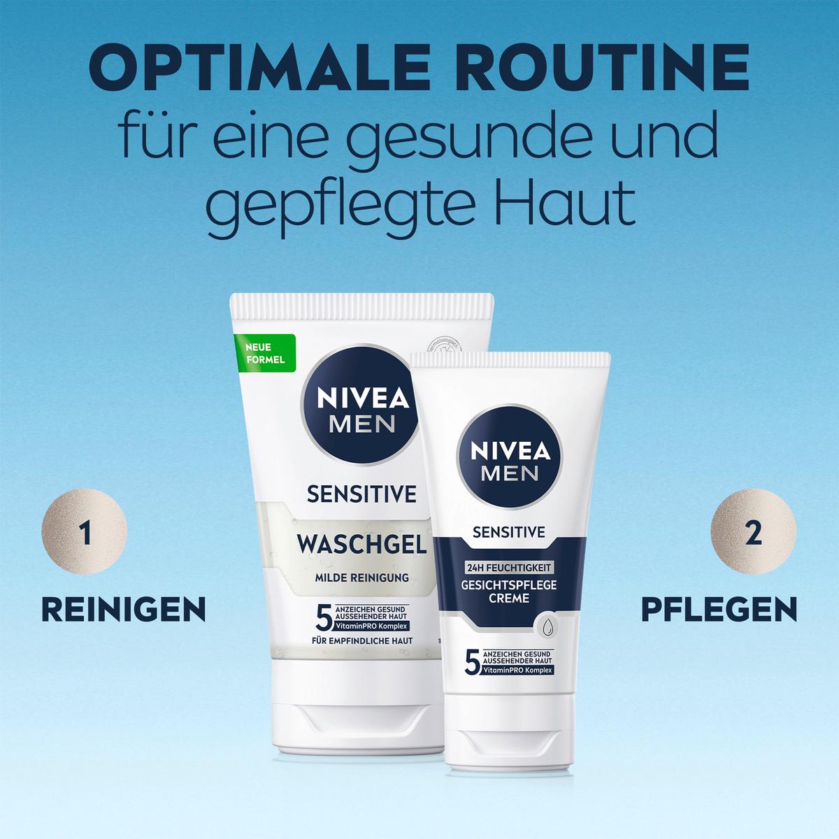 Produktbild NIVEA Men Sensitive Waschgel Milde Reinigung 4 von 6