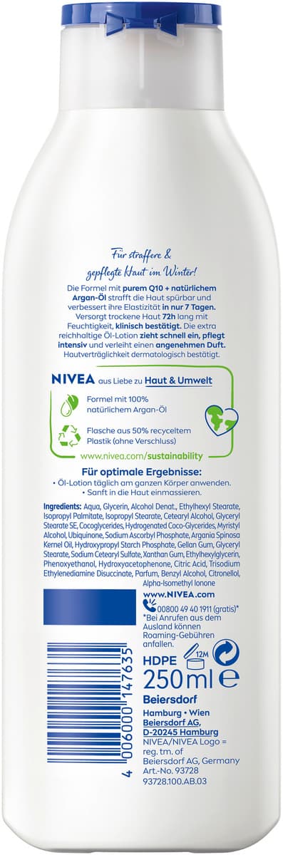 Produktbild NIVEA Body Straffende Öl-Lotion Q10 Extra Reichhaltig 2 von 7