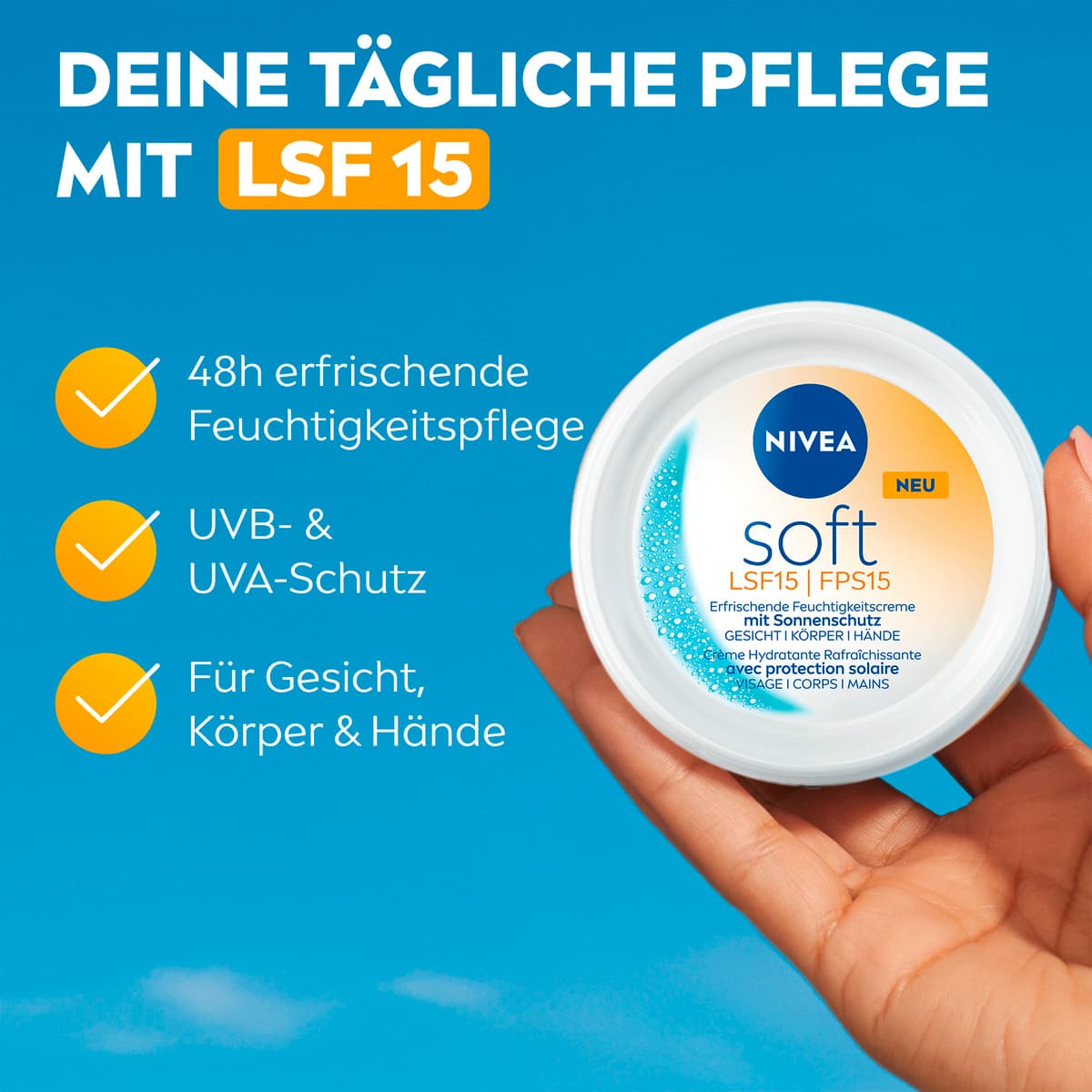 Produktbild NIVEA Soft Creme LSF15 5 von 11