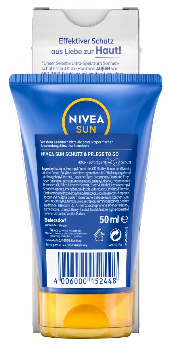 Produktbild NIVEA SUN Face Creme LF50 UV Sensitive + Nivea Sun Schutz & Pflege 50ml 2 von 2