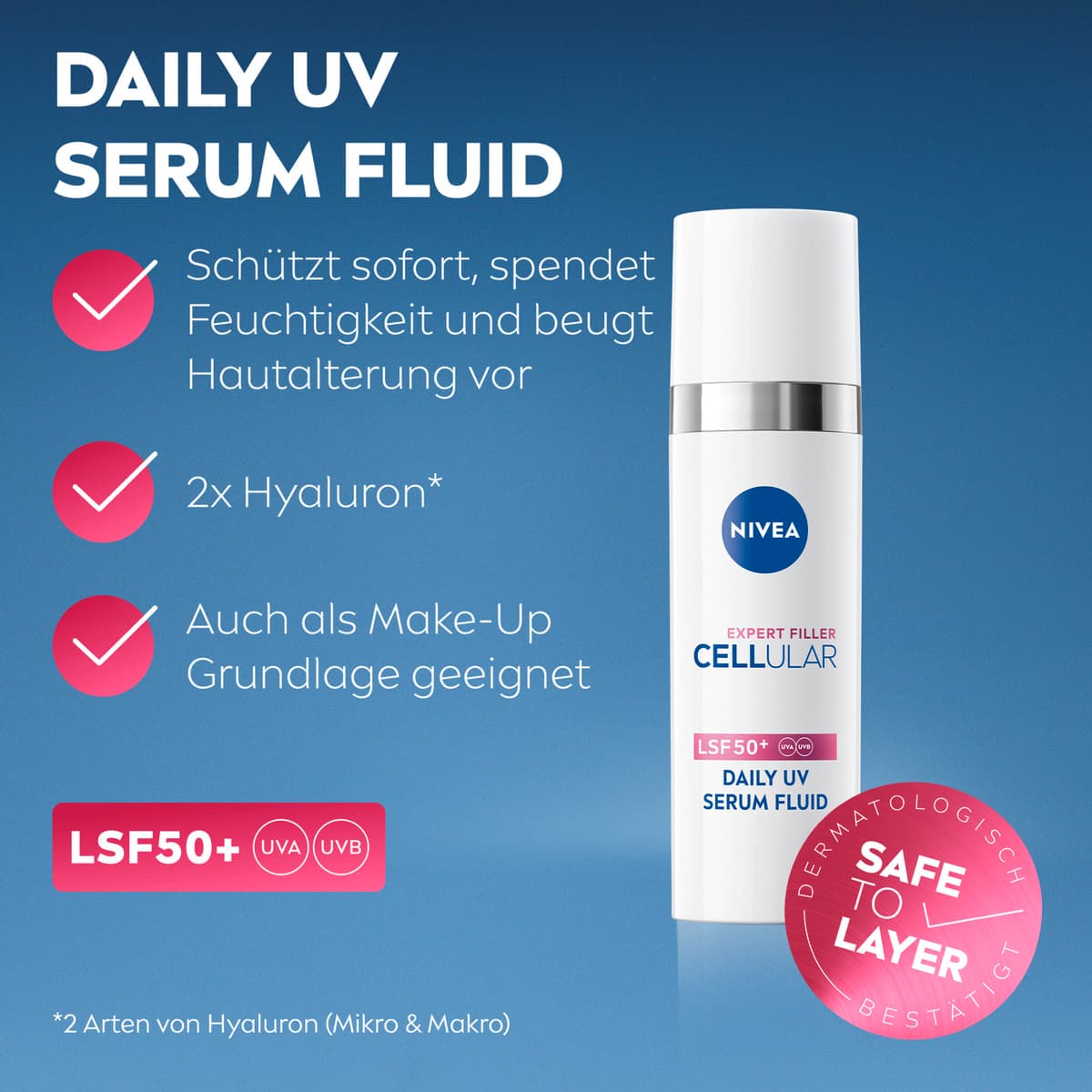 Produktbild Nivea Cellular Daily UV Serum Fluid LSF 50+ 7 von 10