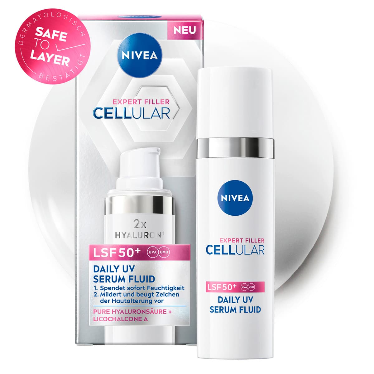 Produktbild Nivea Cellular Daily UV Serum Fluid LSF 50+ 3 von 10
