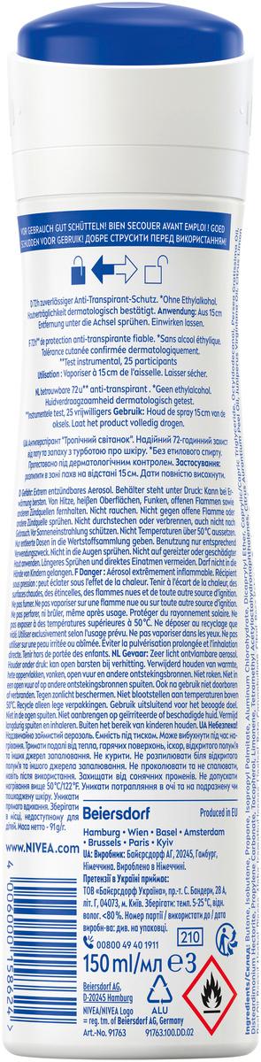 Produktbild NIVEA Deo Tropical Sunrise Spray  2 von 8