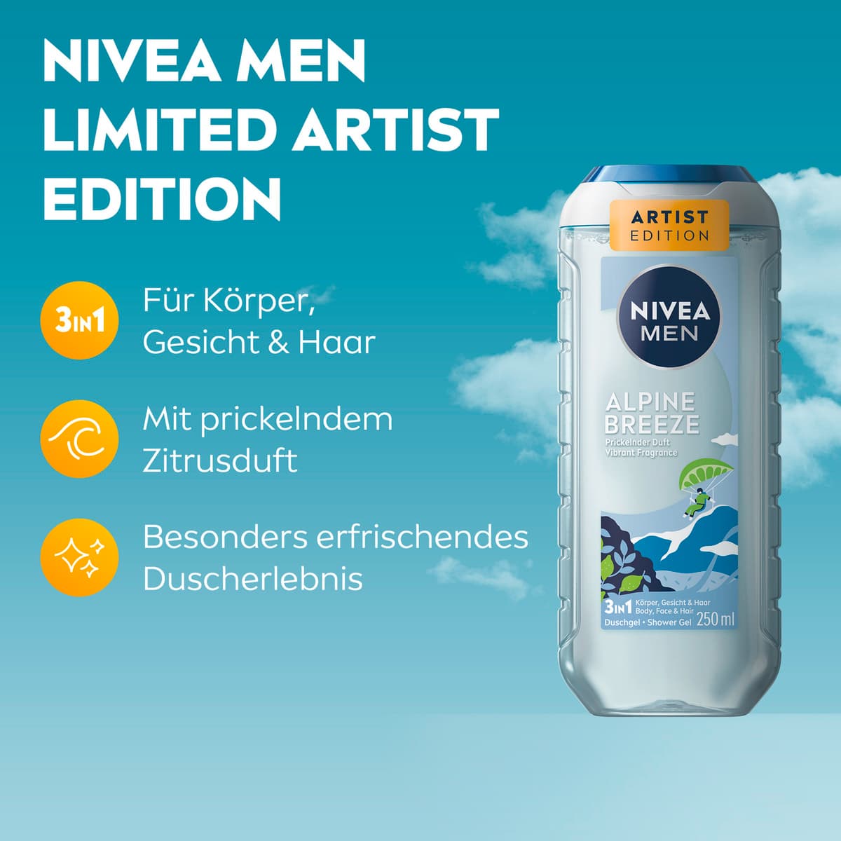 Produktbild NIVEA MEN Alpine Breeze 3in1 Duschgel 3 von 7