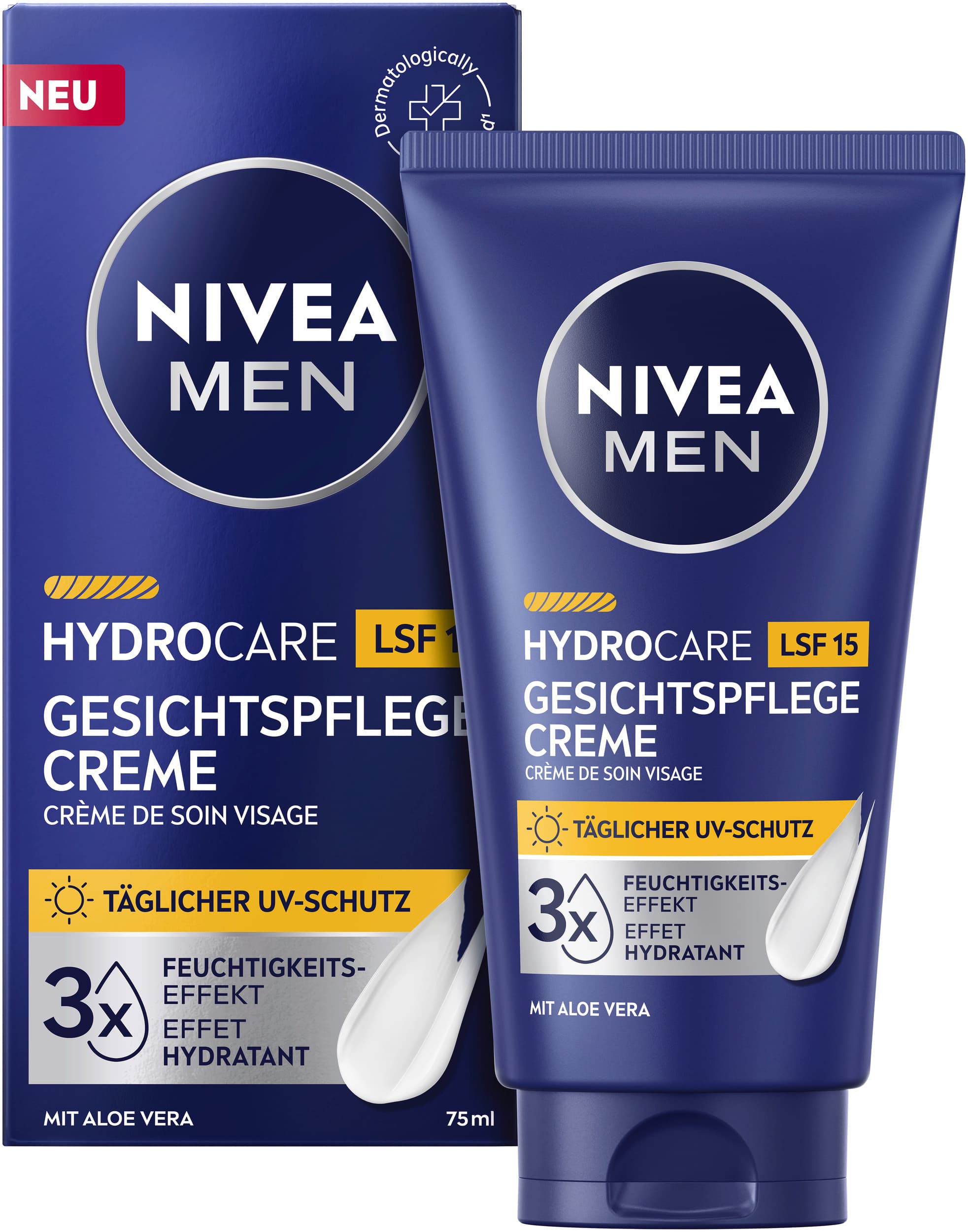 NIVEA MEN HydroCare Gesichtspflege Creme LSF15