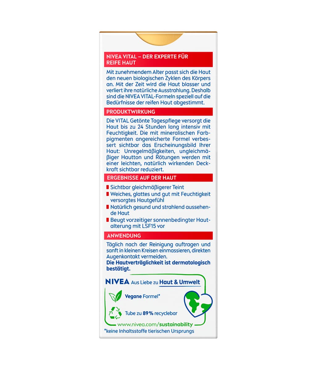 Produktbild NIVEA Vital BB getönte Tagespflege LF15 4 von 7