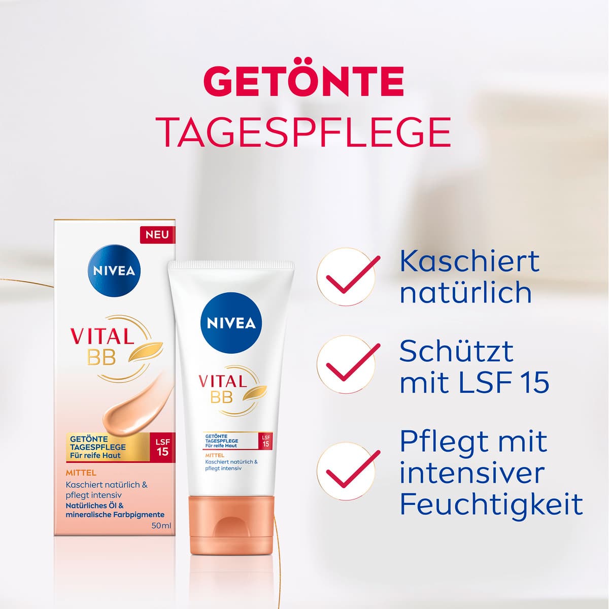 Produktbild NIVEA Vital BB getönte Tagespflege LF15 6 von 7
