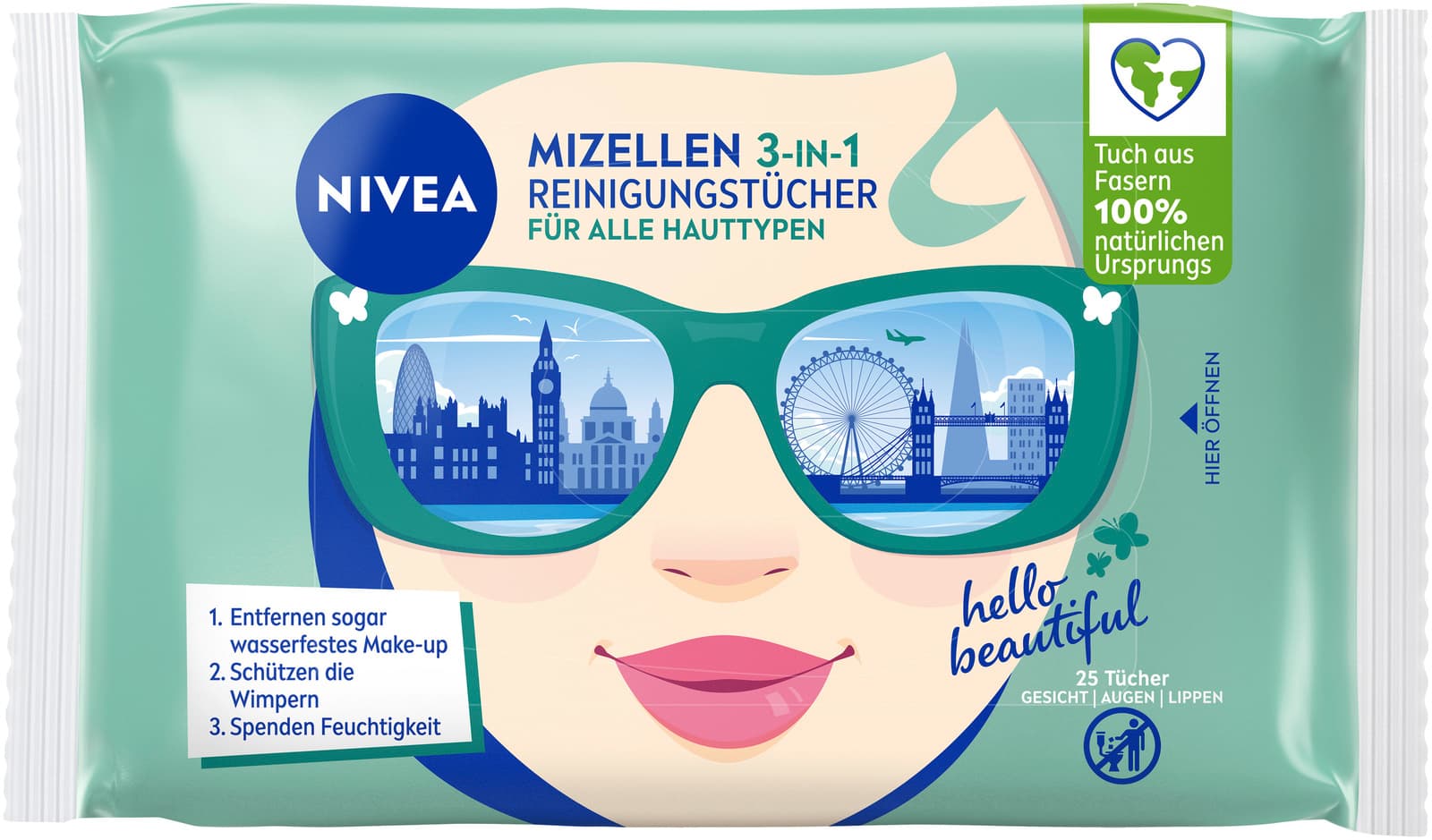 Produktbild NIVEA Mizellen 3in1 Reinigungstücher für alle Hauttypen  3 von 6