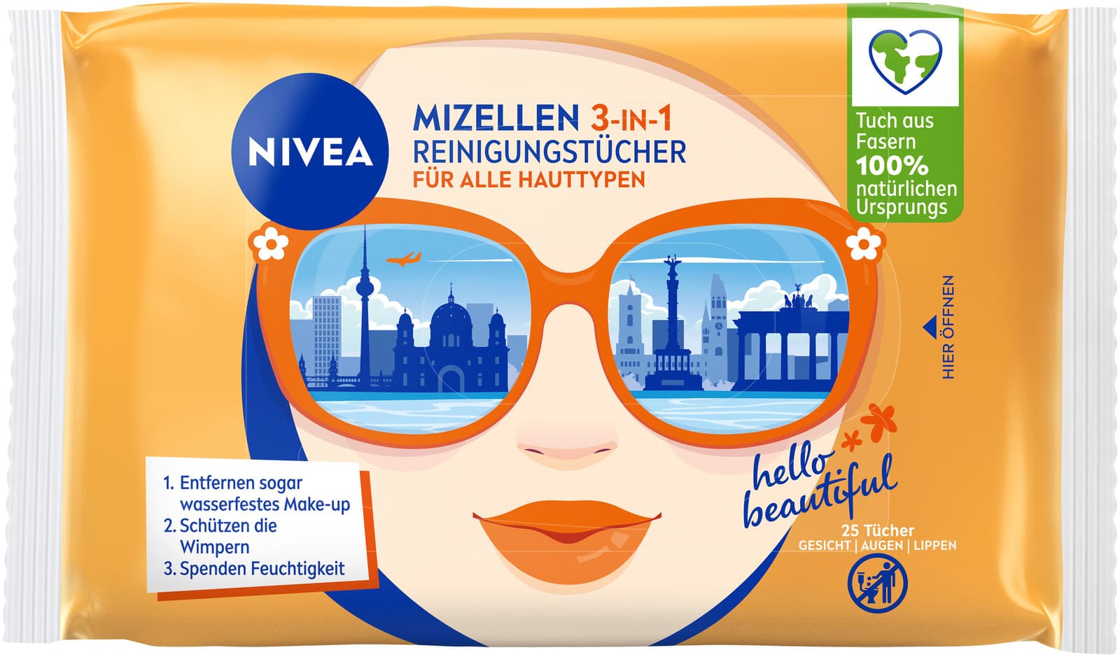 Produktbild NIVEA Mizellen 3in1 Reinigungstücher für alle Hauttypen  4 von 6
