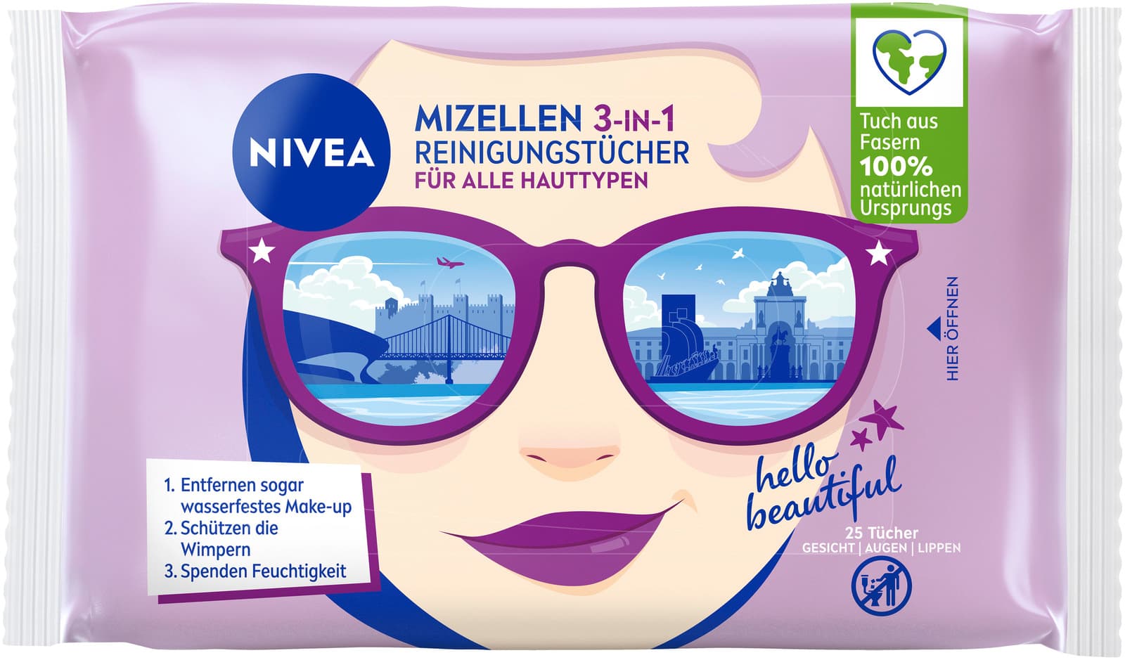 Produktbild NIVEA Mizellen 3in1 Reinigungstücher für alle Hauttypen  5 von 6