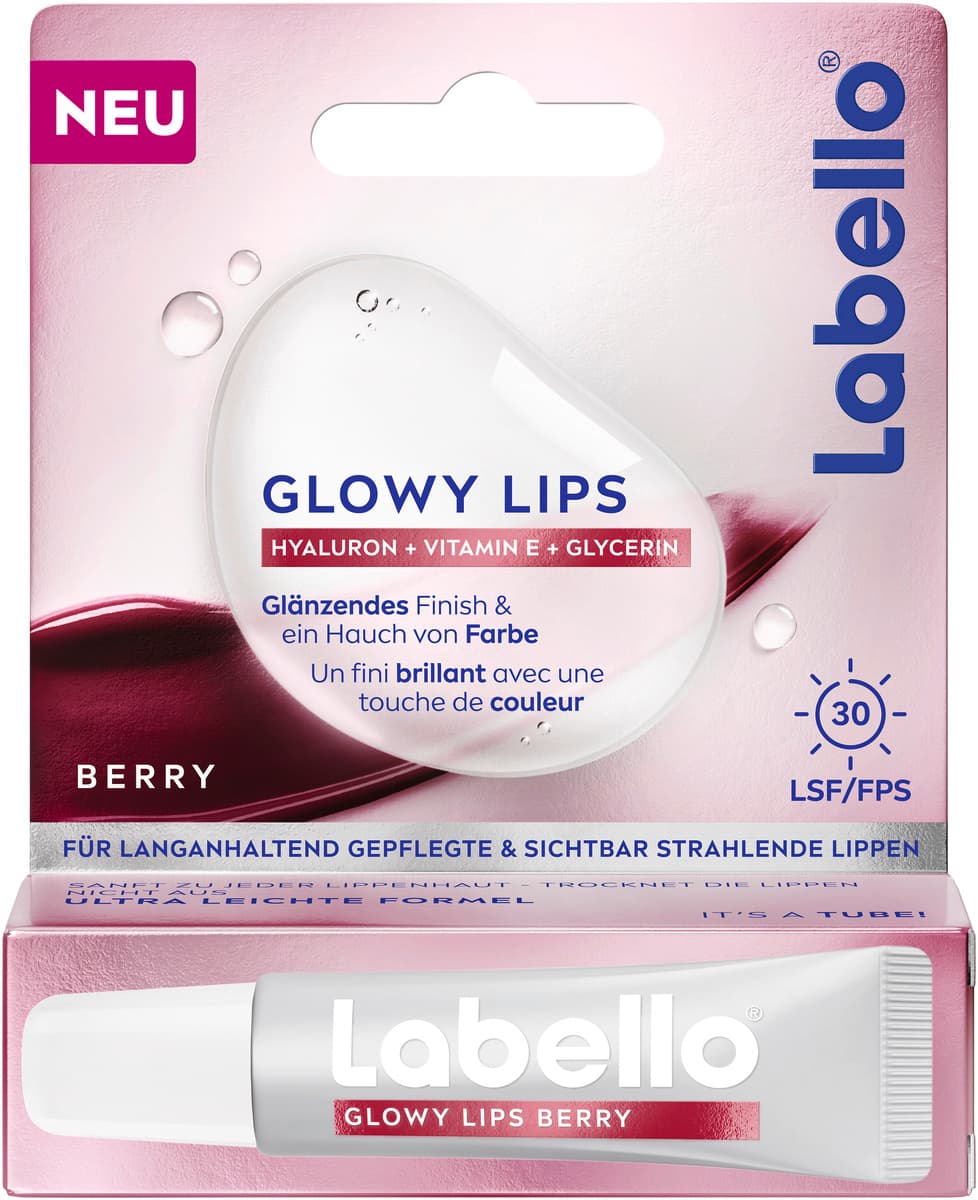Labello Glowy Lips Berry LSF 30