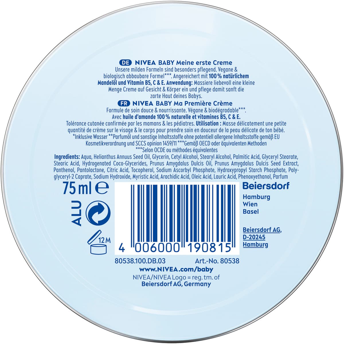 Produktbild NIVEA Baby Meine Erste Creme 2 von 2