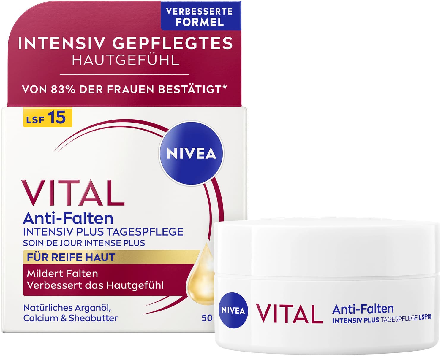 NIVEA VITAL Intenzívny denný krém proti vráskam pre zrelú pleť SPF 15